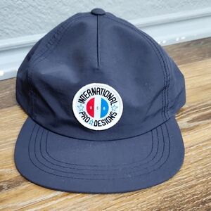 NWOT IPD Gray USA Red White Blue Stars Hat International Pro Designs
